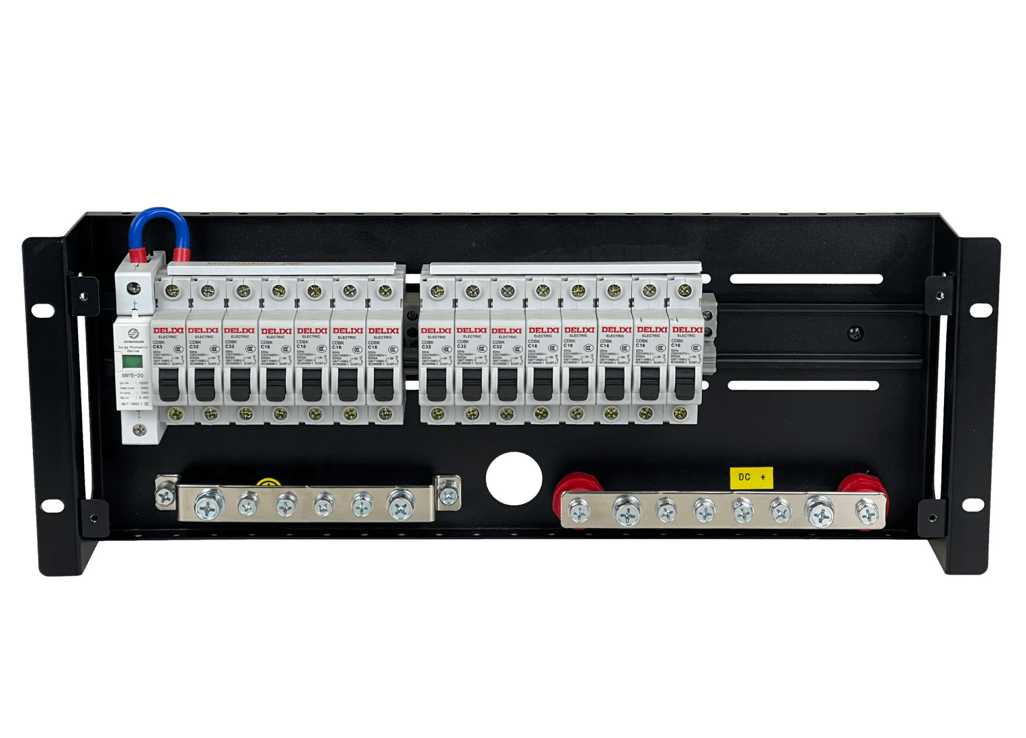 A Sistema De Transferencia Manual Dc Out Dc Out Dc Rack U