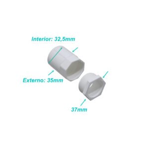 PVC32-SA - LINKCHIP 32mm Blanca Salida de Caja PVC para Tubo