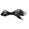 USB-DC - Cable 70cm Plug-5,5x2,1mm USB-A-M Negro - Imagen 2