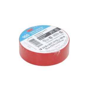 TEMFLEX-9 - 3M 9mt 165 Roja Huincha Cinta Aisladora PVC 19mm 0,15mm 600V 90ºC