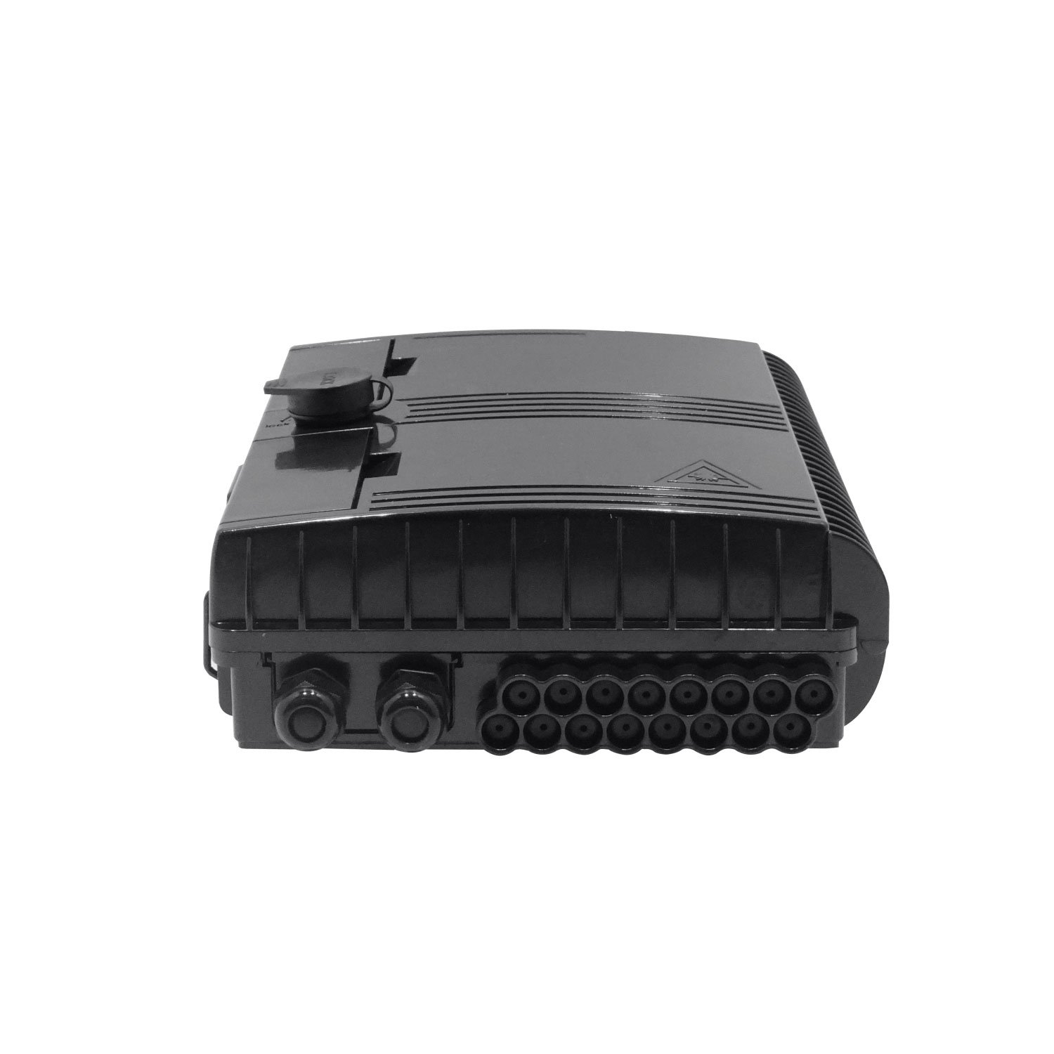 BOX-16N - Negra 16-CL-Rectang 2-Estopa IP65 c/Llave Caja Fibra NAP req-coplas