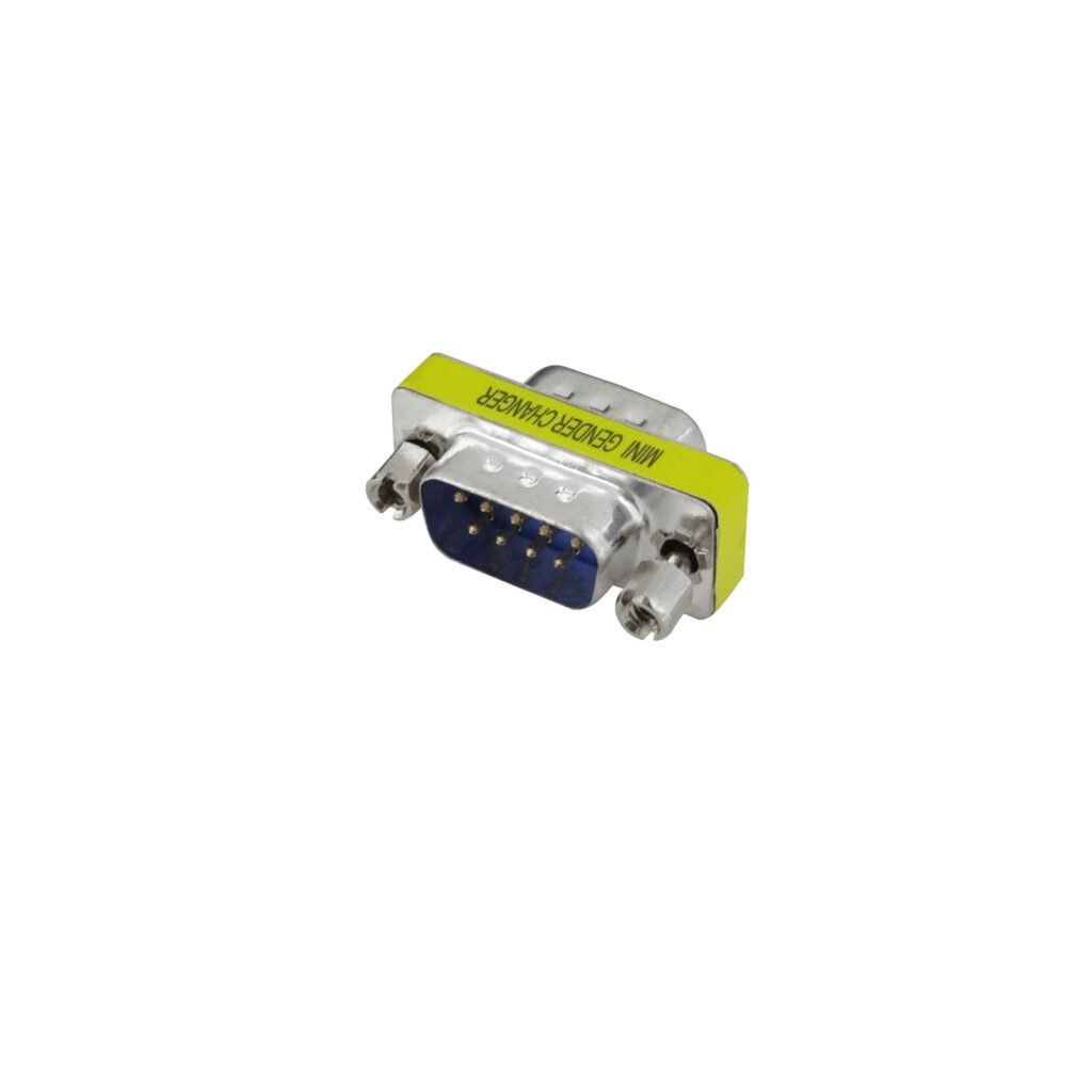 Conector Serial Macho-Macho DB9 sin-Cable DE-09/MM