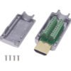 HDMI-M-T - Blindado Atornillable HDMI-Macho Volante v2.0 Conector Terminal Terren - Imagen 3