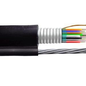 CFS848 - SM 48-Fibra-G652D Minitubo 1-mt Figura8 Negro Exterior Portante7x1,5mm