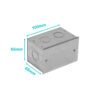 FPCWM-1 - A01 Caja 100x65x65mm c/Tapa-106x69mm Zincada Metalica - Imagen 3