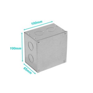 FPCWM-3 - A11 Caja 100x100x65mm c/Tapa-102x102mm Zincada Metalica