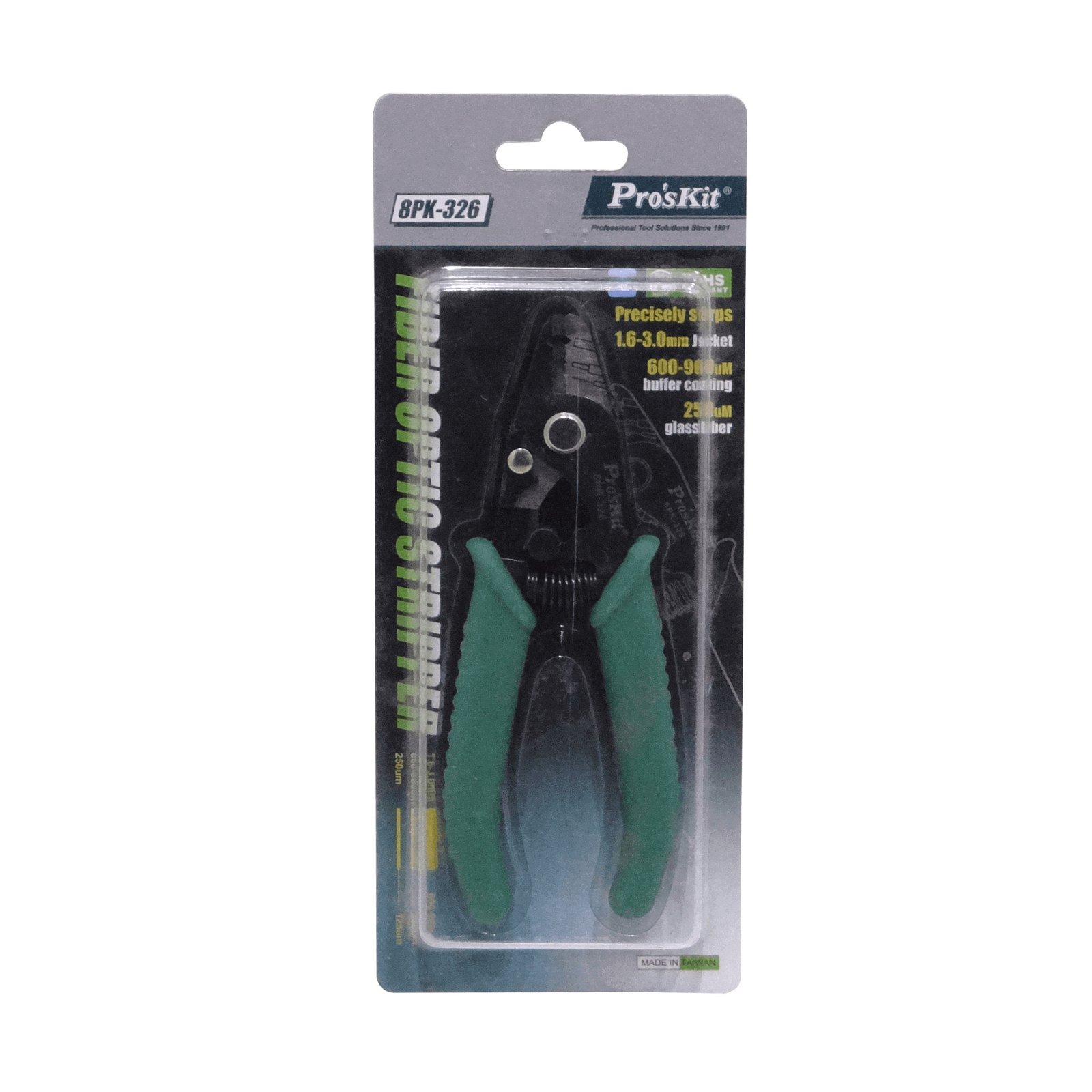 8PK-326 - PROSKIT Deschaquetador de Fibra Optica 250um 600-900um 1,6-3,0mm