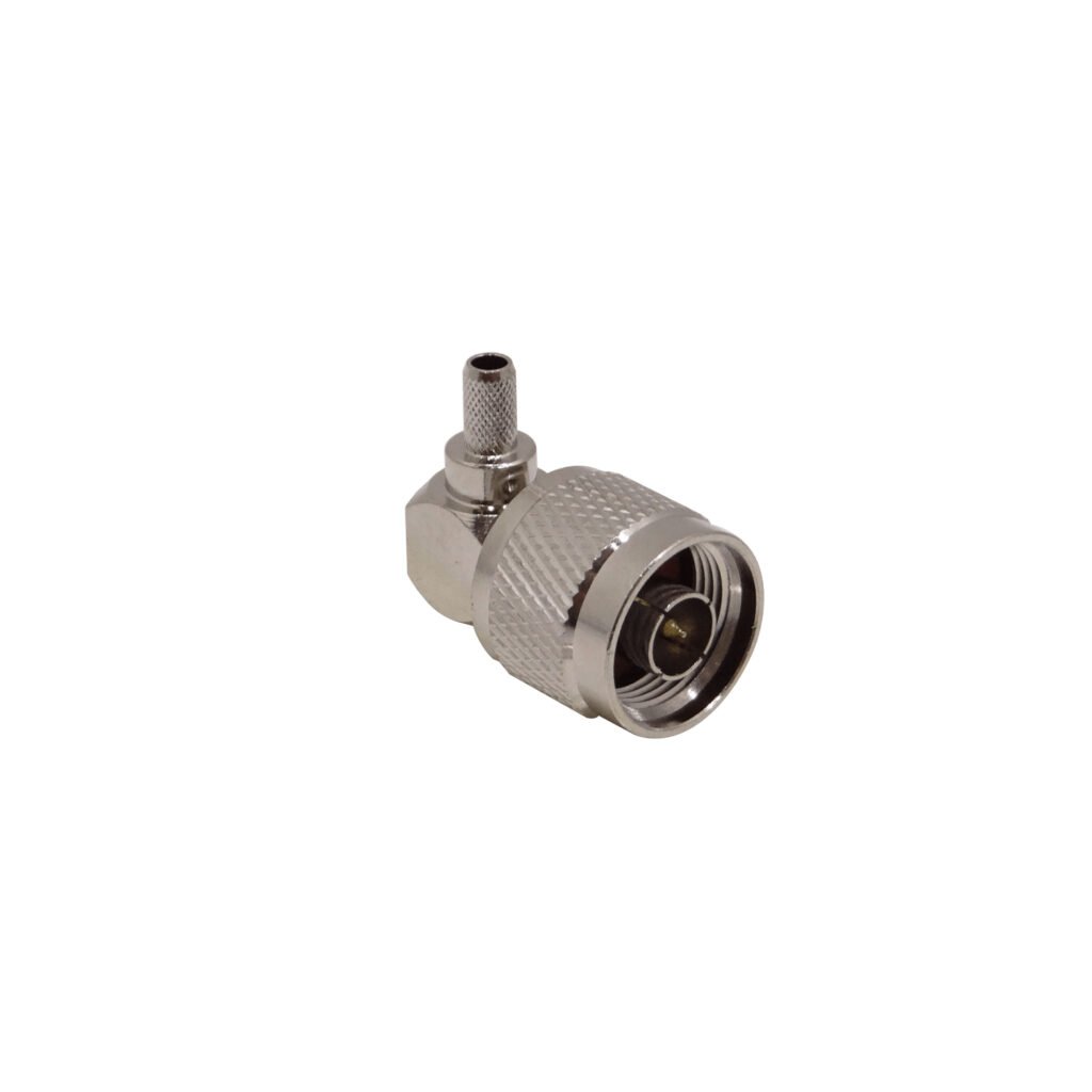 NM2J - N-Macho 90-Grados LMR195 Conector Crimpeable RG58 RG142