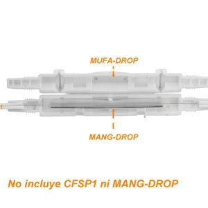 MUFA-DROP-01 - Redondo Drop Porta Empalme unid Blanco-PP req-Manguito Splice 12x102mm