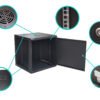 RK12-6LF - Rack 12U ciego Fondo-60cm Ancho-19p Mural-Pared Alto-64cm - Imagen 6