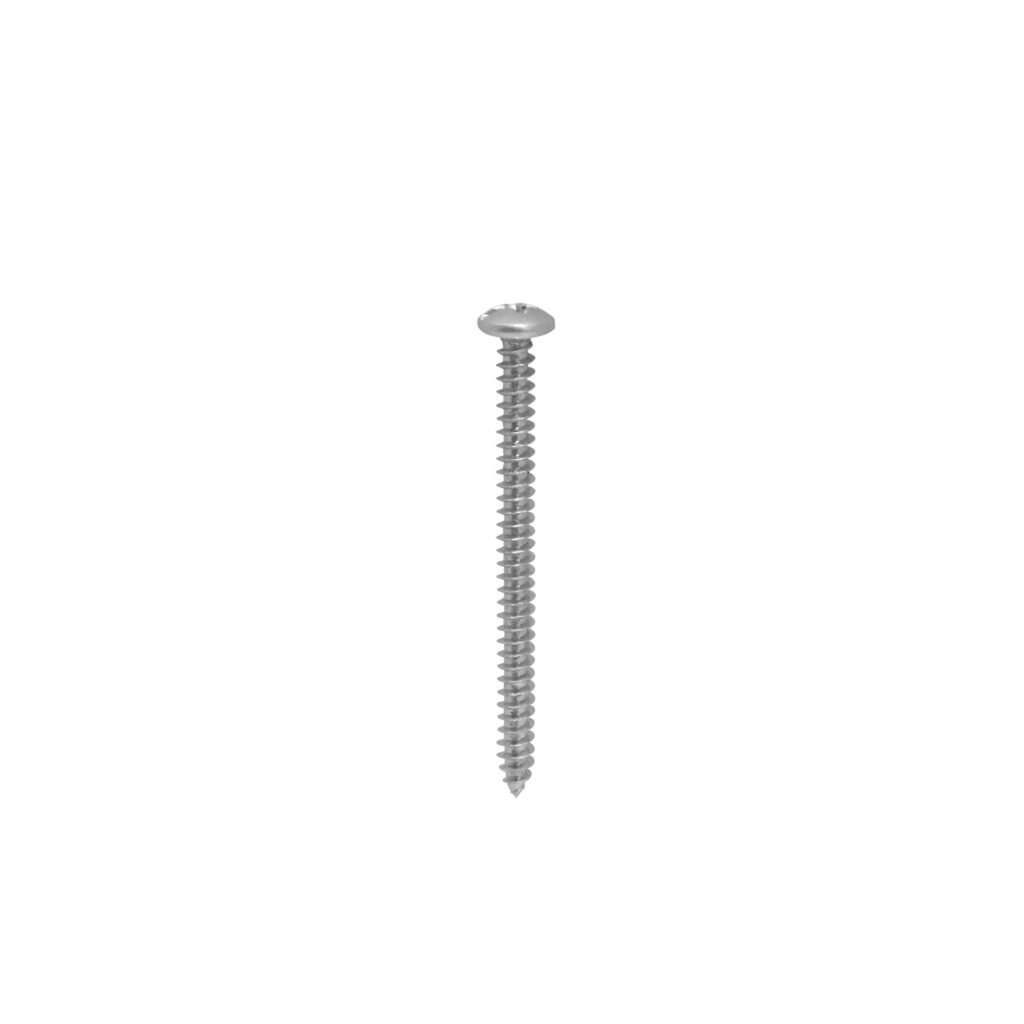 YUR8-1 - 20-unids. 8 x 2 Largo-51mm Plata Cruz Tornillos Roscalata Punta