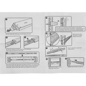 RIEL-3 - 2U Fondo-490-750mm Riel de Rack deslizable-455mm