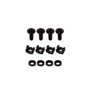 RAD-2G - 2U-88mm Ganchos Metalicos Ordenador Negro Profundidad-79mm