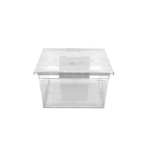PLA-6 - WENCO Caja c/Tapa 6Lts Transparente 21x34cm 11cm-Alt Rectangular