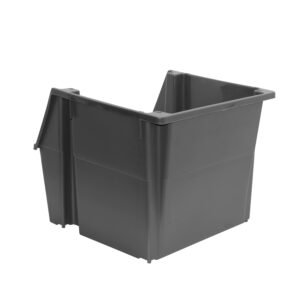 PLA-F - WENCO Frontal Ferretero Apilable Gris 40x45cm 34cm-Altura PP