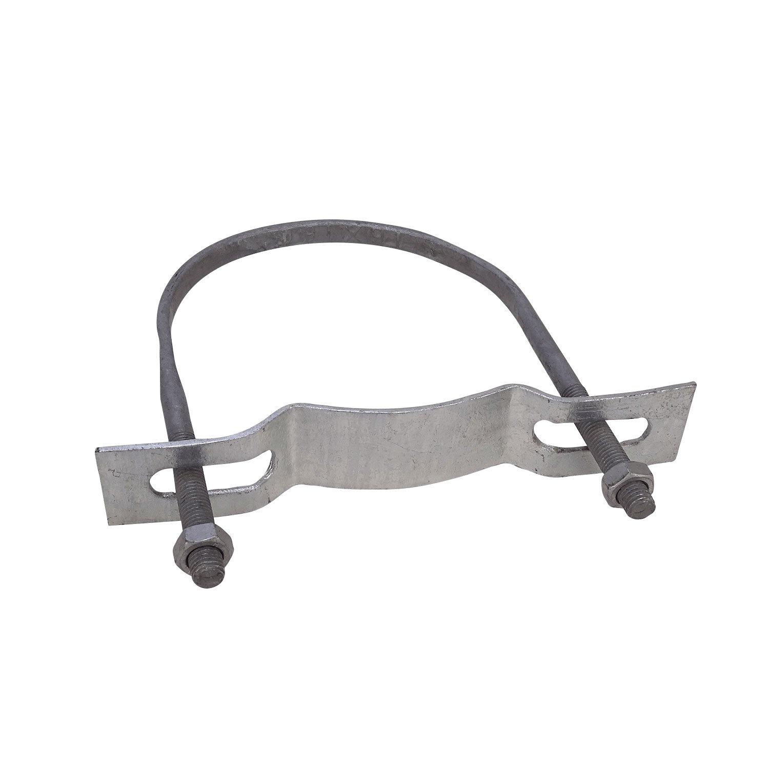 KTL0160 - Clamp 118-162mm Soporte Galvanizado para Poste Redondo Tuercas-23mm