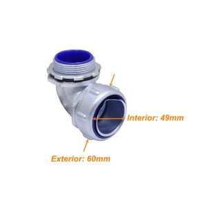 M15-SAC - Metalico 1-1/2-Pulg Codo Prensa Estopa para Flexible Aislacion IP65