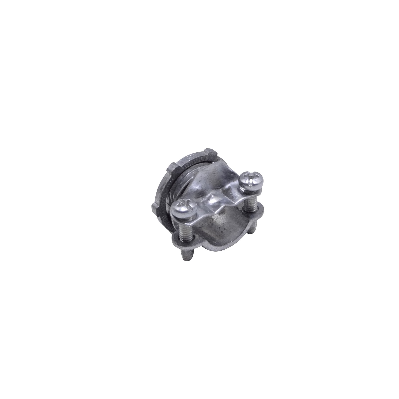 M12-CO - Metalico 1/2-Pulg Union Tipo Clamp Romex para Conduit Flexible c/Hilo