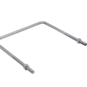 KTL0004 - 310x290x14x130mm Abrazadera 9/16 AT para Poste Tuercas-22mm