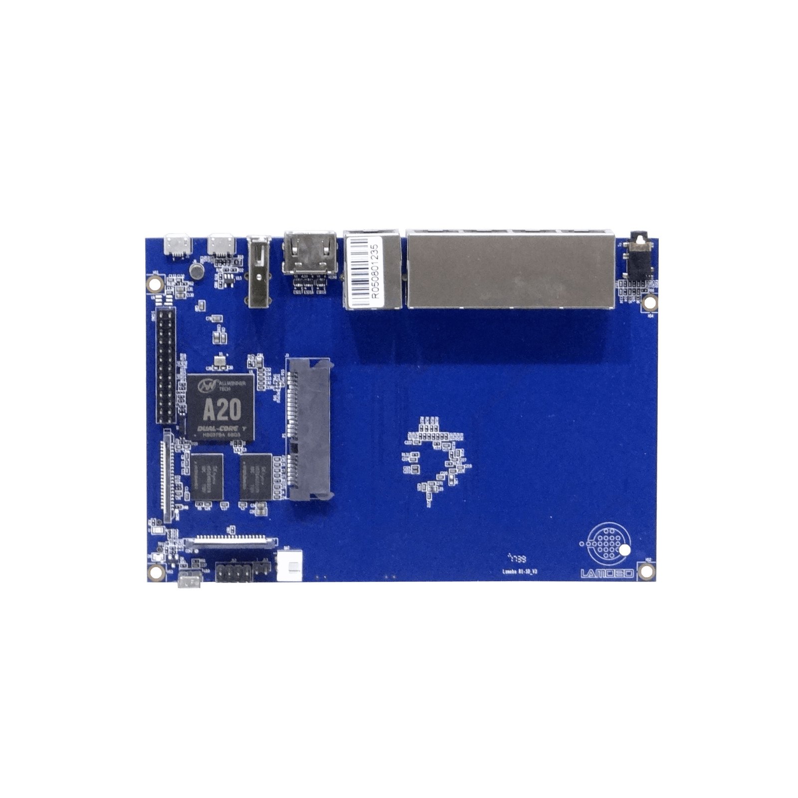BPI-R1 - BANANAPI 1GHz-Dual 5-1000 1GB 2-USB SD/SATA CSI HDMI 3,5mm Mic 15x10cm