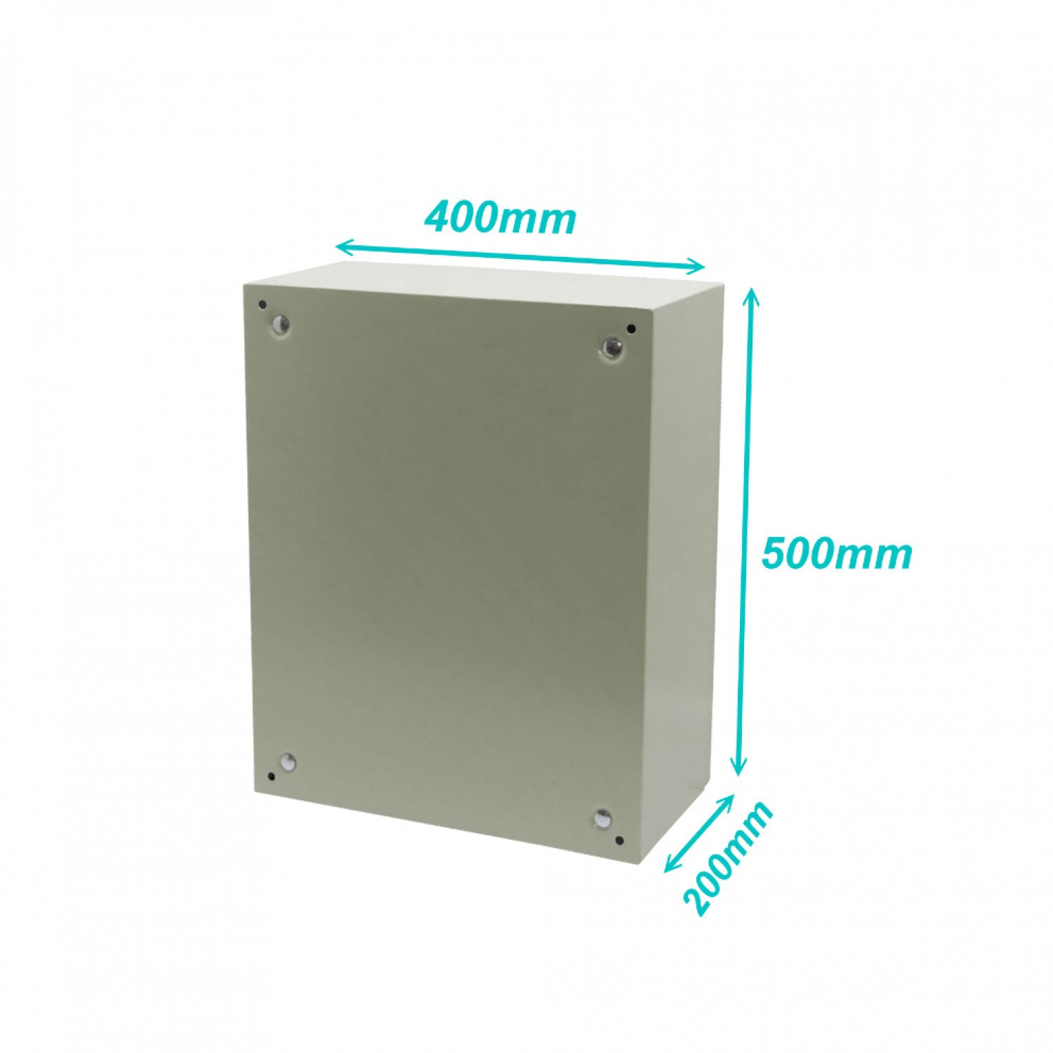 ST4-520 - TIBOX 500x400x200mm 1-chapa-sin/Llave Caja Metalica IP66 Beige