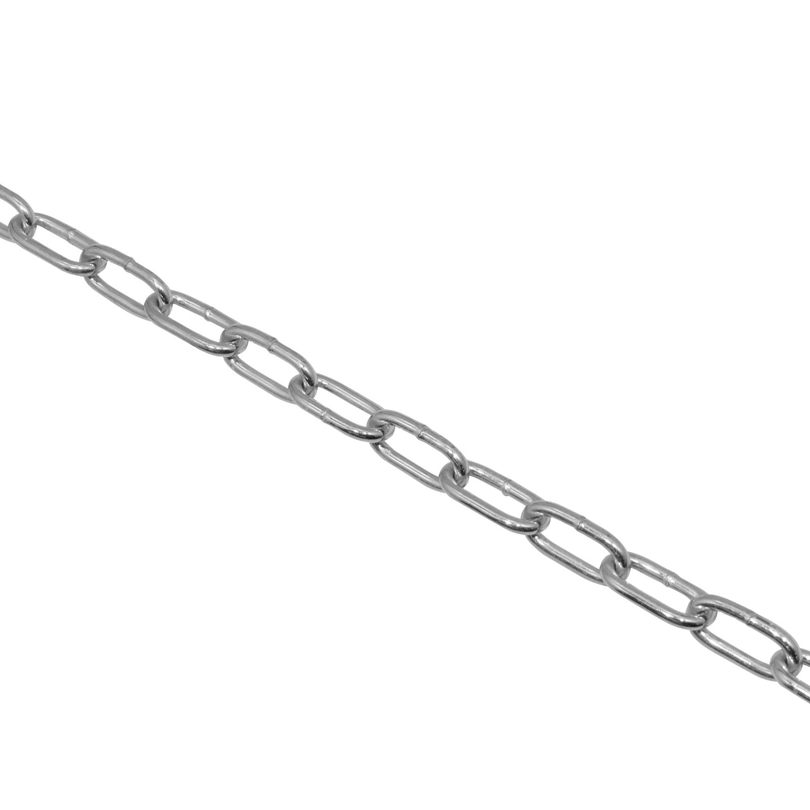CADE-4 - Cadena 4mm por metro Eslabon-32x15mm Cromada
