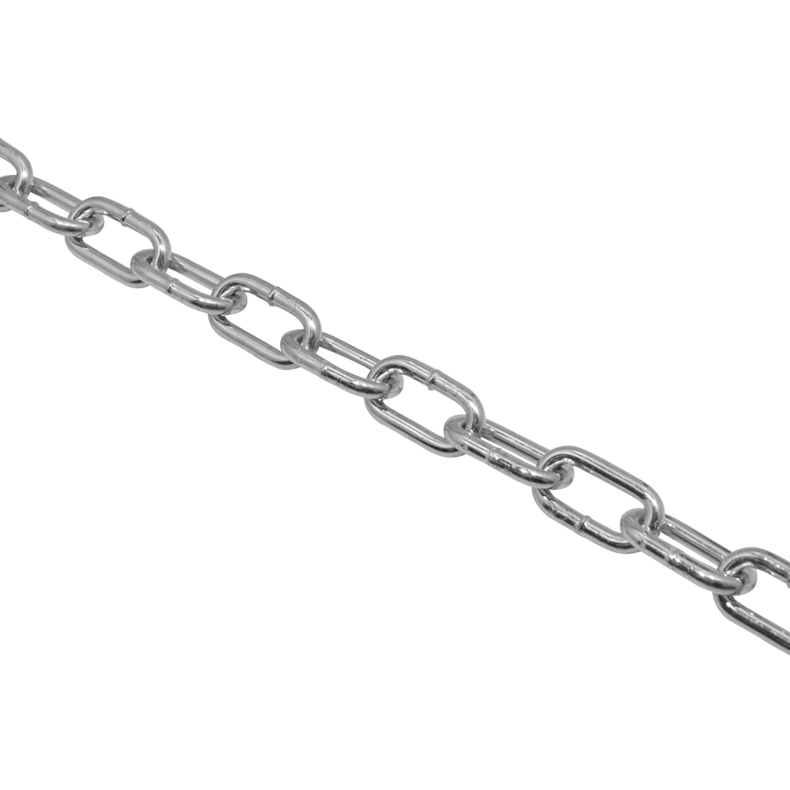CADE-5 - Cadena 5mm por metro Eslabon-37,5x18mm Cromada