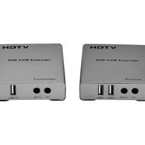 KVM-HU - HDMI + 2xUSB 1080p Extension-UTP CAT5E/CAT6 60mts 1-Cable-RJ45 p/KVM