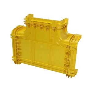 CCA-240-TH - 240x100mm Derivacion Horizontal Tee Amarilla PC+ABS LSZH Hembra