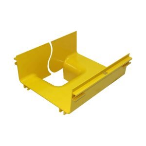 CCA-240-TV1 - 240x100 a 120x100mm Derivacion Vertical Tee Amarilla PC+ABS LSZH Macho