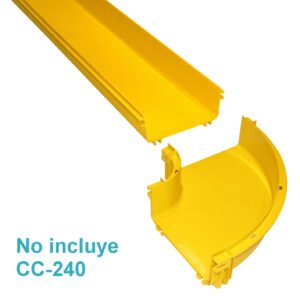 CCA-240-AP - 240x100mm Angulo 90º Plano Amarilla PC+ABS LSZH Hembra req/CC240 - Imagen 3