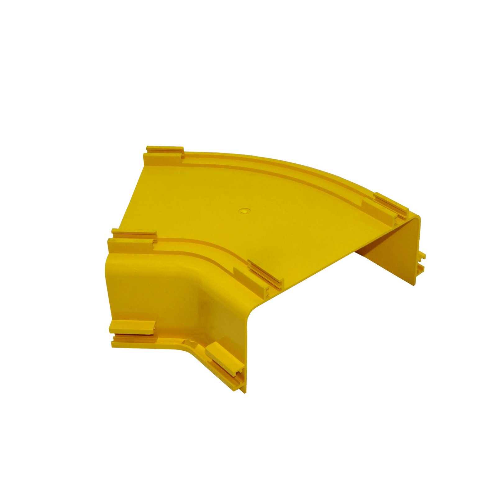 CCA-240-AQ - 240x100mm Angulo 45º Plano Amarilla PC+ABS LSZH Macho