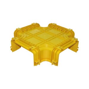 CCA-240-X - 240x100mm Derivacion Cruz Horizontal Amarilla PC+ABS LSZH Hembra - Imagen 4