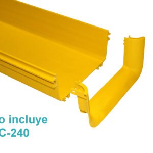 CCA-240-ET - 240x100mm Trompeta Amarilla PC+ABS LSZH Macho/Hembra - Imagen 4