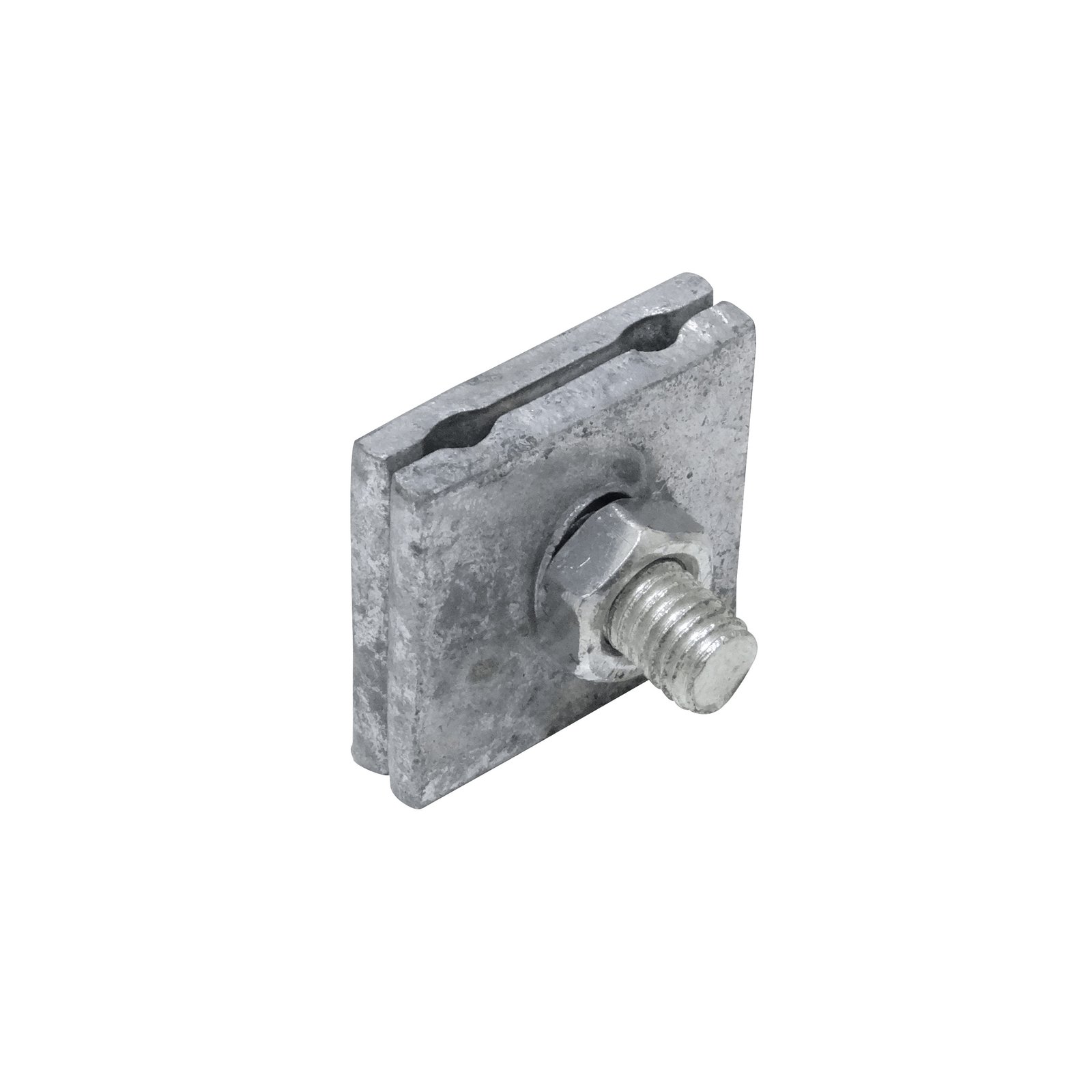 KTL0030 - Brida 1-Perno-Hex3/4p 45x46x5mm Largo-38mm M12 para Sujecion Postacion
