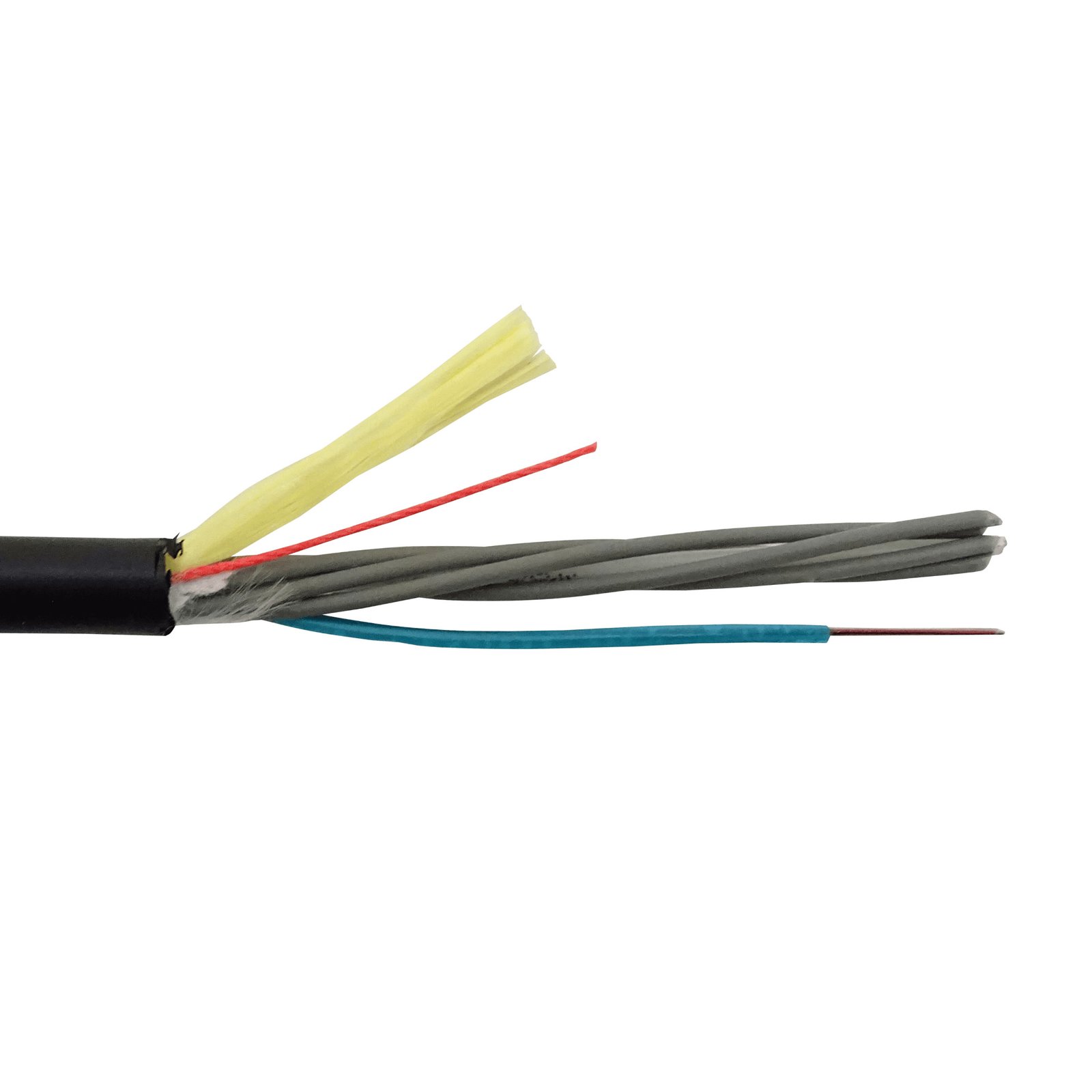 CFSB12 - SM 12-Fibras-G652D vano-50m ADSS 10mm Cable Ext-PE Monomodo 1-minitubo