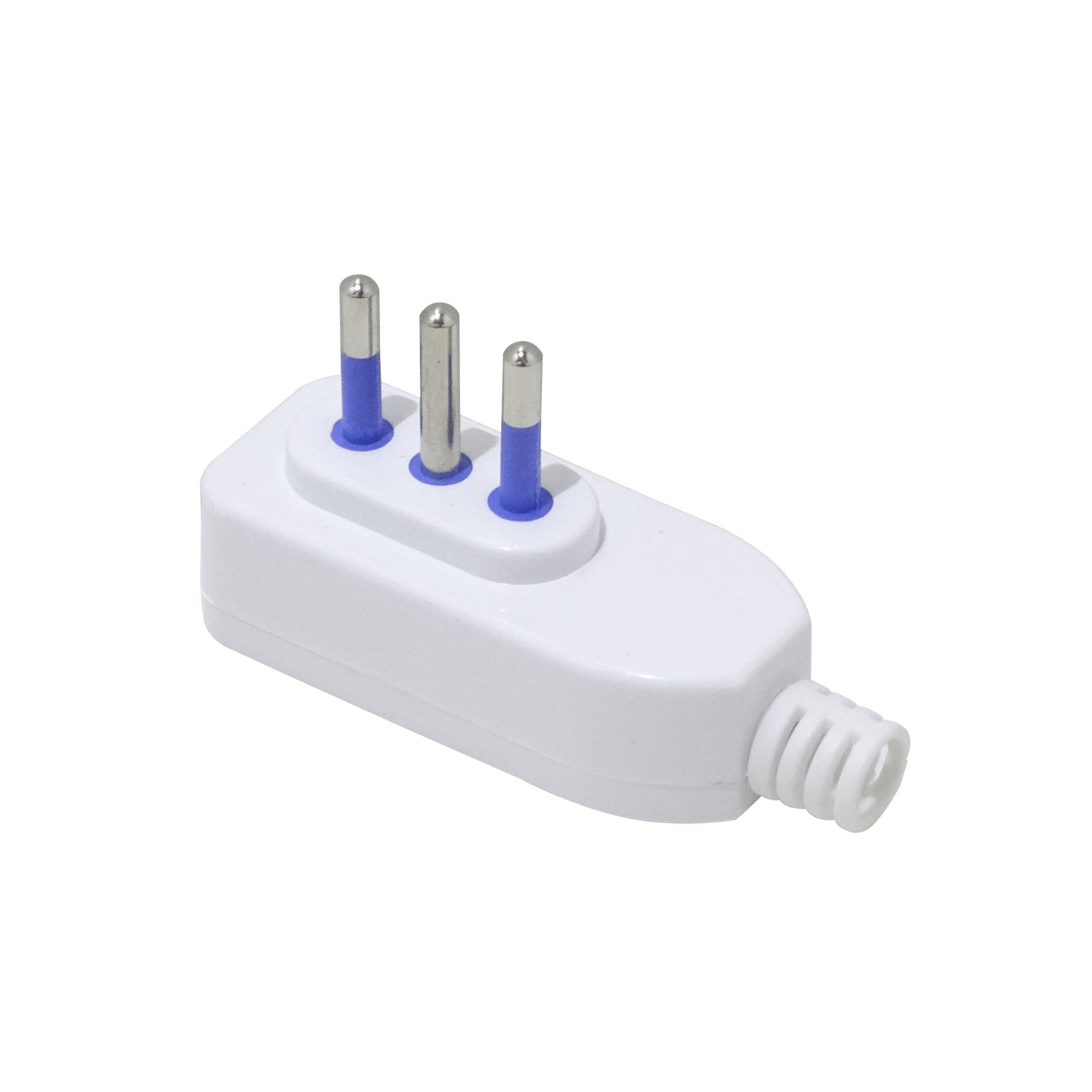 EMV2PTL - KALOP Lateral 2P+T 10A Enchufe Macho Volante Blanco con-Tierra KC44570