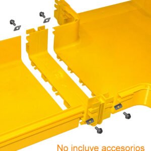 CCA-360-U - 360x100mm Union Amarilla PC+ABS LSZH Hembra - Imagen 4