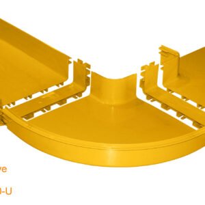 CCA-360-APM - 360x100mm Angulo 90º Plano Amarilla PC+ABS LSZH Macho - Imagen 4