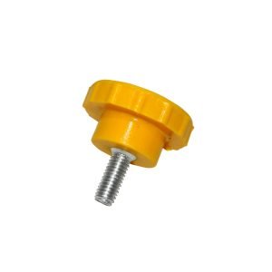CCA-M5 - Tornillo M5 Rueda Amarilla PC+ABS LSZH para CC-120 CC-240 CC-360