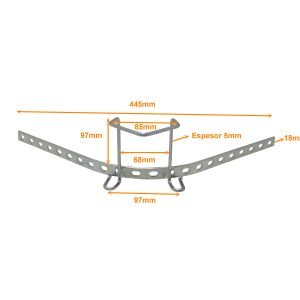 ESCAM-P - LCMT Bracket Angular PA4EZ p/Escalerilla Canasto Malla Hilo Cablofil