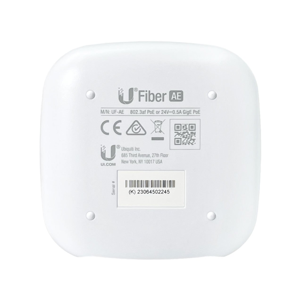 UF-AE - UBIQUITI 1-SFP 1-1000-RJ45 Gigabit Media Converter req-PoE24V/af