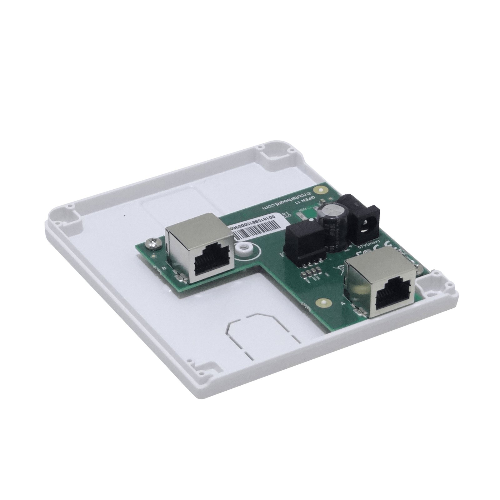 GPEN11 - MIKROTIK 2-RJ45 Inyector Pasivo PoE 1GBPS Gigabit req-12-57V 5,5x2,1mm