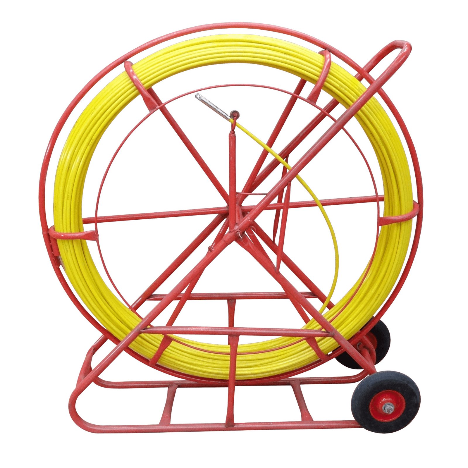 LAUCHA-300 - 300mt 11mm c/Carrete c/Ruedas FibraVidrio/PE Pasacables Laucha