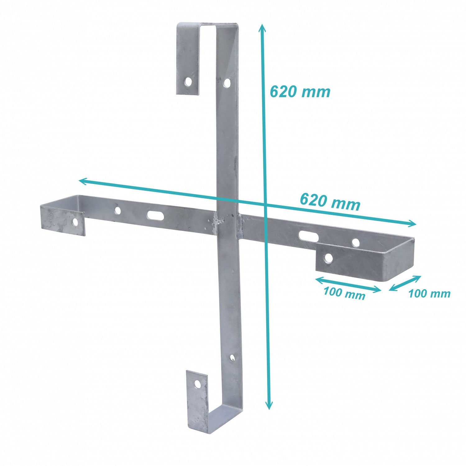 KTL0001 - 600mm Cruceta de Almacenamiento Reserva Galvanizada p/Poste 62x62x10cm