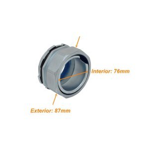 M75-SA - Metalico 75mm Prensa Estopa para Flexible Aislacion IP65