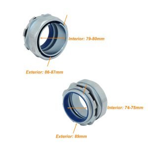 M90-SA - Metalico 90mm Prensa Estopa para Flexible Aislacion IP65