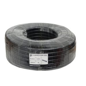 FLEP25 - 25mm Rollo-50mts 21mm-int Conduit Flexible Plastico Corrugado Negro PA