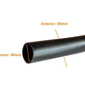PLAN-5 - Plansa 50mm-ext 2,9mm Rollo 100mts Negra HDPE Polietileno Reciclado