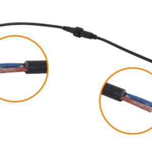 PAR-2PIN - Par Cables 20+20cm Macho-Hembra 2-pin Volantes Conectores Multiuso-DC - Imagen 3